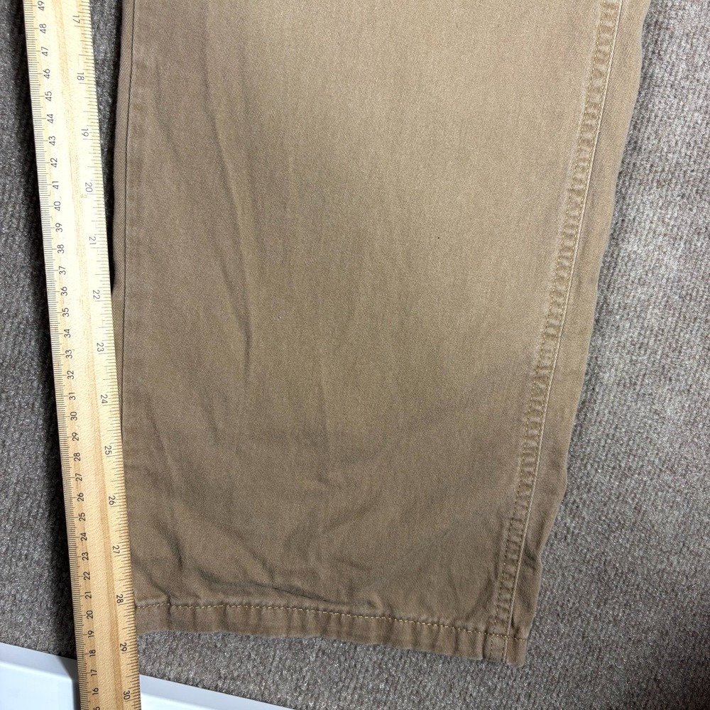 Wrangler Authentics Cargo Pants Mens 40X30 Beige Relaxed Straight Leg High Rise - Picture 6 of 12
